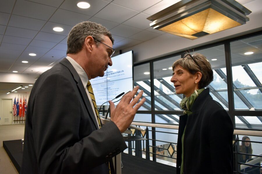 H.E Ambassador Kate Smith with Dr. David Horner, President of ACG