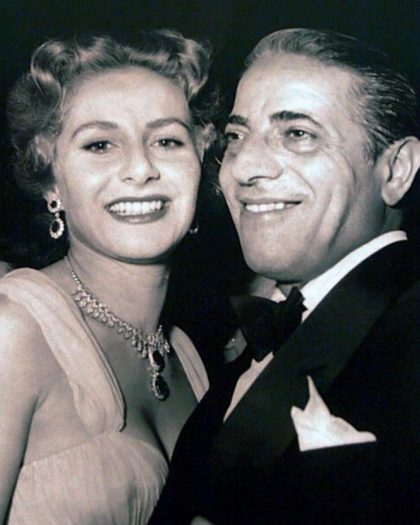 Aristotle Onassis with Athina Livanos