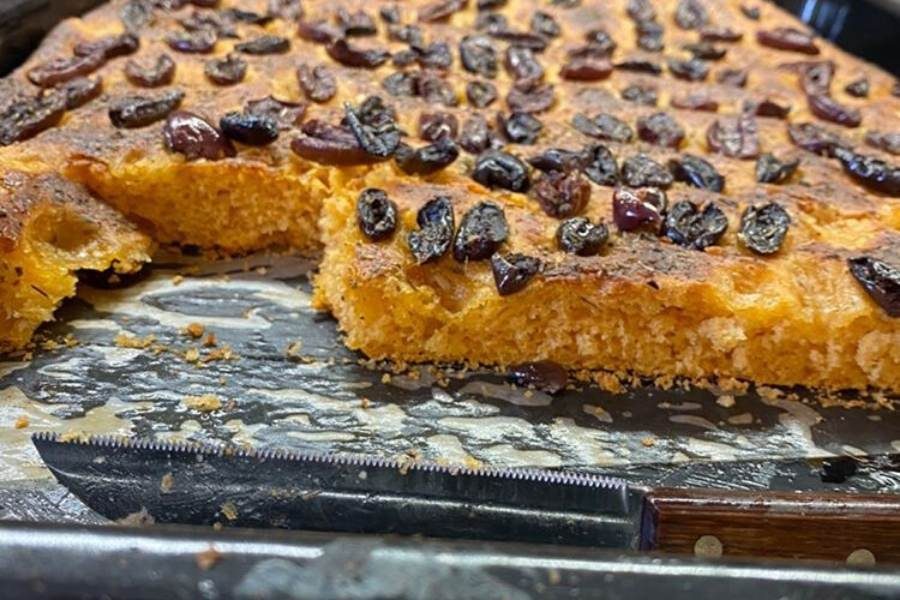 Michelin Chef Asimakis Chaniotis’ Tomato, Black Olive and Wild Oregano Foccacia