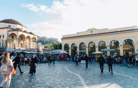 Monastiraki: Bargain-hunt by day, Bar-hop by night